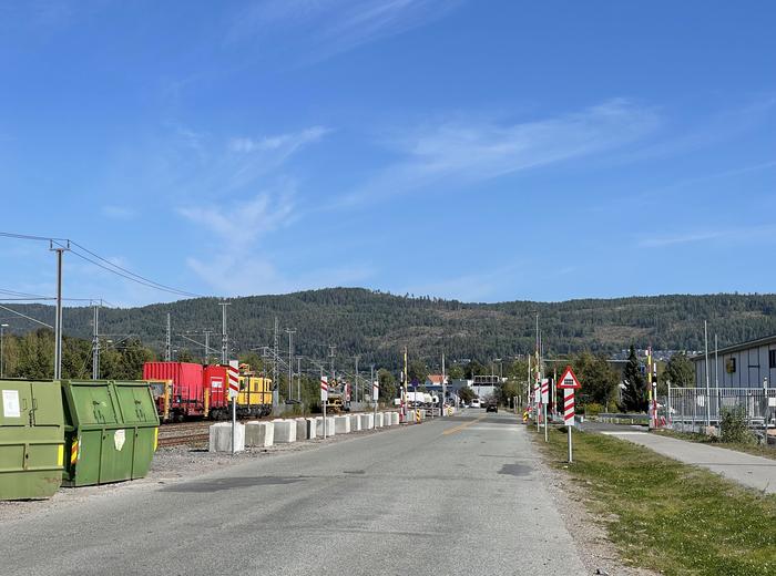 Jernbanesikring på Lierstranda